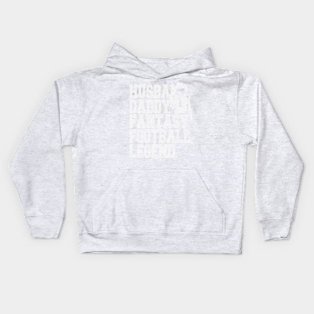 Fantasy Football Husband Daddy Legend Kids Hoodie by Etopix